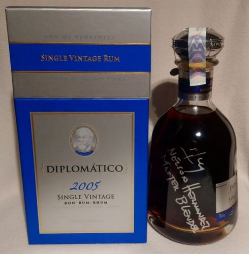 Ron Diplomatico Single Vintage 2005, podpis master blendera